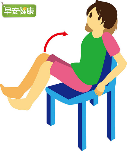 簡單椅子肌力操，促進生長荷爾蒙分泌