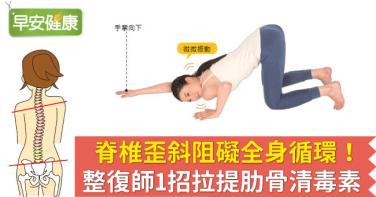 脊椎歪斜阻礙全身循環！整復師1招拉提肋骨清毒素