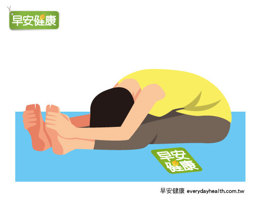 伸展運動:大腿內側與腰部周圍的伸展