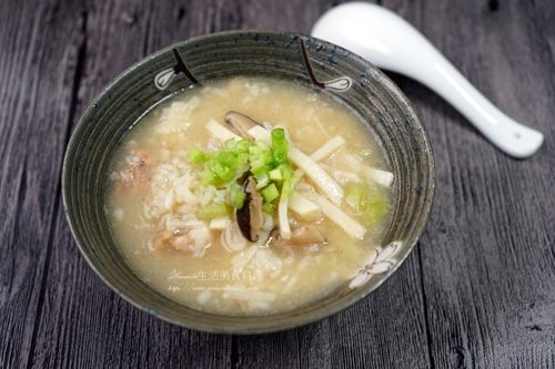香菇竹筍雞粥