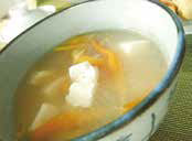 金針花料理1-金針豆腐肉絲湯