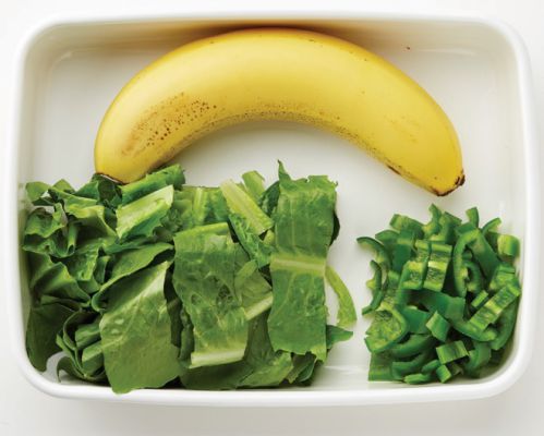 減肥菜單早餐：萵苣香蕉汁