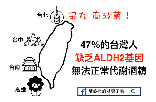 47%台灣人無法正常代謝酒精