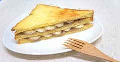 【3步驟健康吃早餐】香蕉堅果三明治