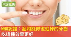 WHO認證：起司能修復蛀掉的牙齒，吃這種效果更好