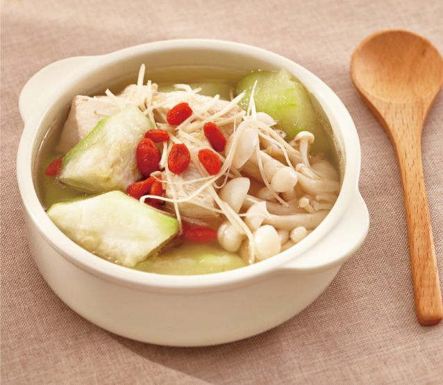 減肥湯菜單：中式料理 絲瓜雞肉湯