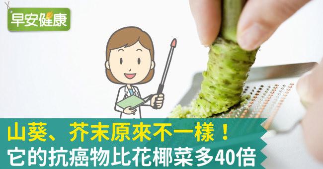 山葵、芥末原來不一樣！它的抗癌物比花椰菜多40倍