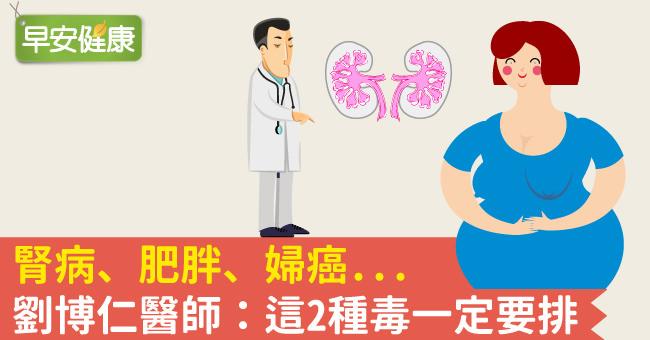 腎病、肥胖、婦癌...劉博仁醫師：這2種毒一定要排