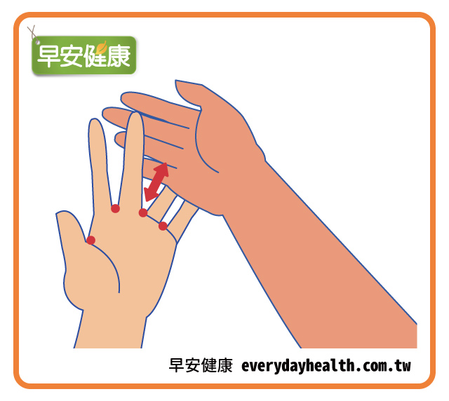 手刀敲手指間改善氣血循環消除痠痛