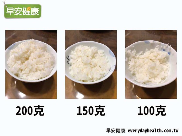 白米飯份量照片範例