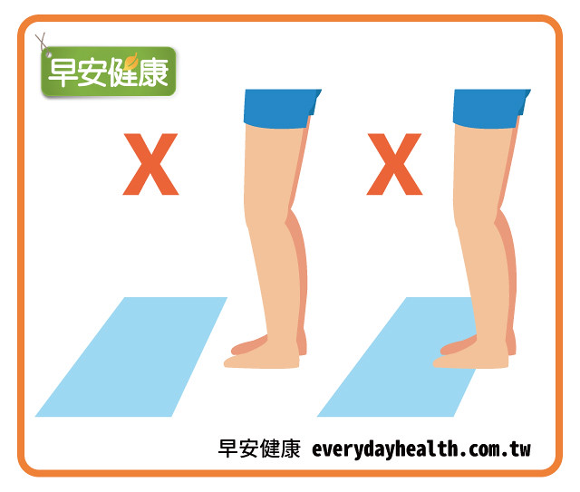 腳尖腳跟碰毛巾踏步改善腰痛