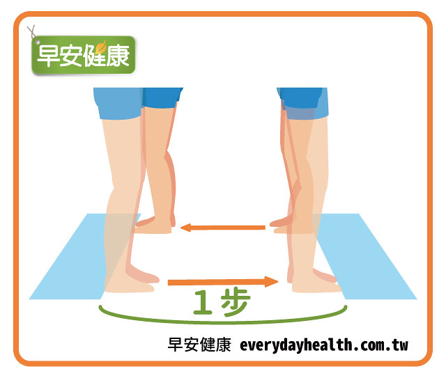 腳尖腳跟碰毛巾踏步改善腰痛