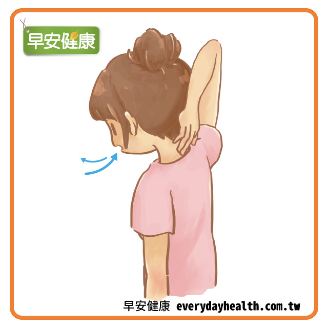 手按脖子後頸脖子瑜珈改善僵硬酸痛
