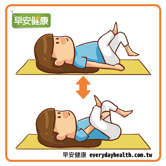 放鬆自律神經：躺著伸展臀部體操
