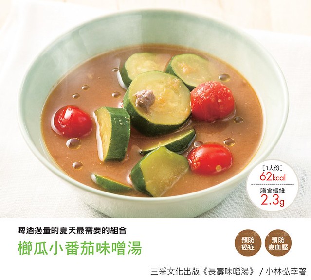 長壽味噌湯食譜：櫛瓜小番茄味噌湯讓健康效果倍增！