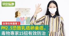 台灣也有霾害！PM2.5恐致乳癌、卵巢癌，毒物專家15招有效防治