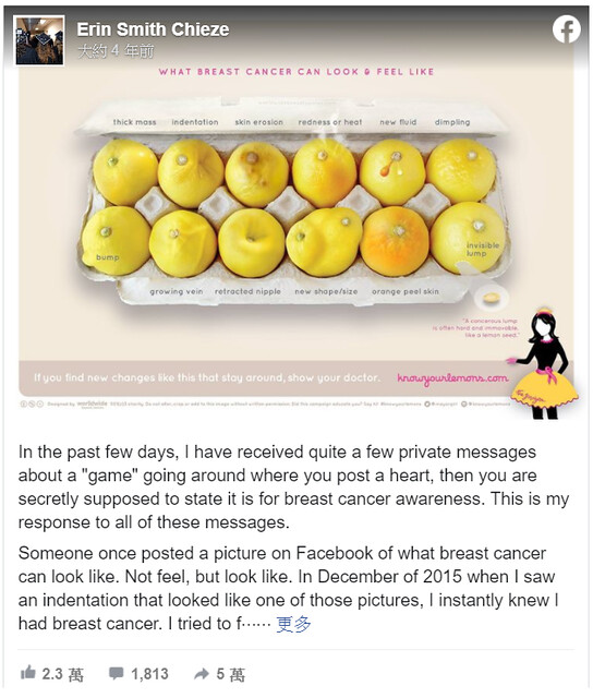 乳癌症狀 乳房外觀變化圖