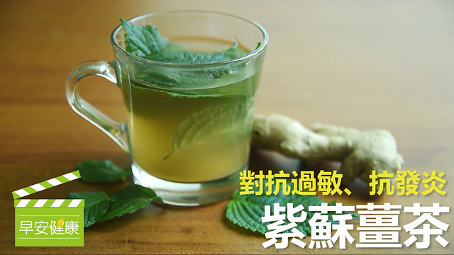 對抗過敏、抗發炎：紫蘇薑茶