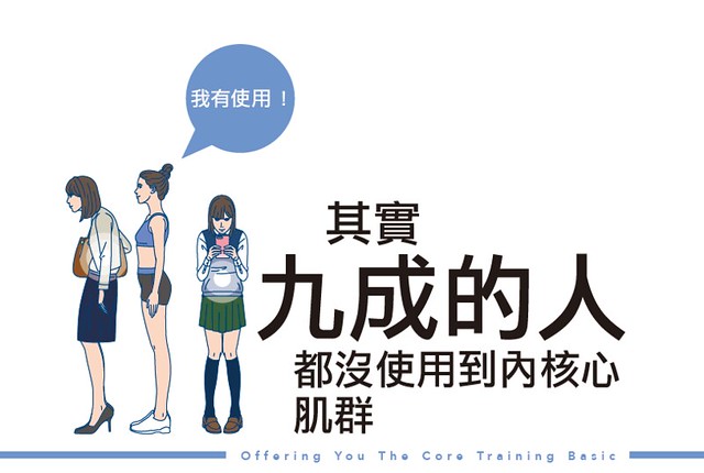 其實九成的人都沒使用到內核心肌群