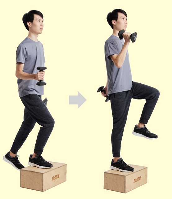 負重登階