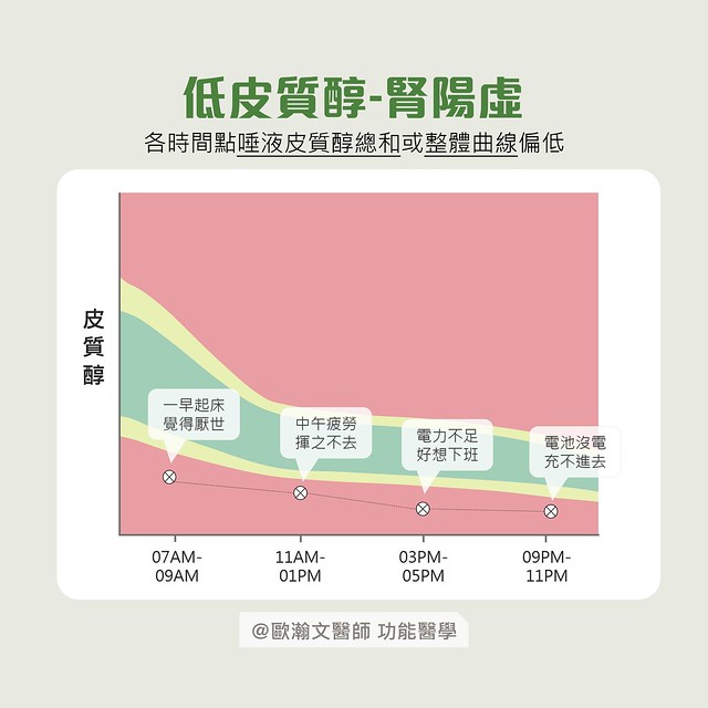 低皮質醇－腎陽虛胃寒怕冷