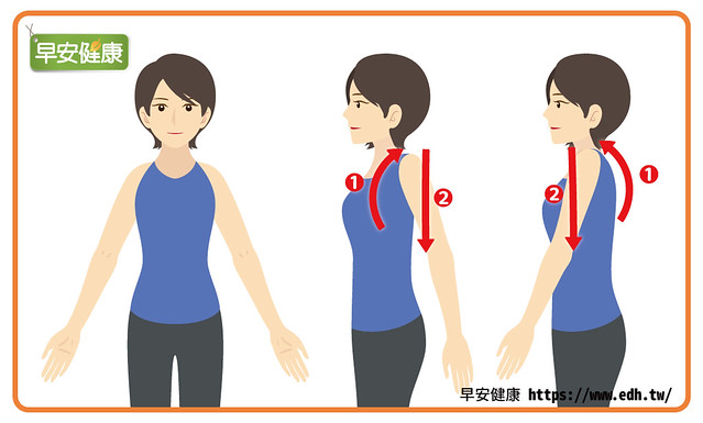 頸椎性頭痛化解運動 2 ：肩胛骨周邊伸展