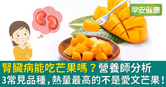腎臟病能吃芒果嗎？營養師分析3常見品種，熱量最高的不是愛文芒果！