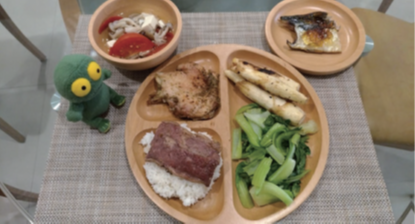 蔡明劼醫師的健康餐盤示範