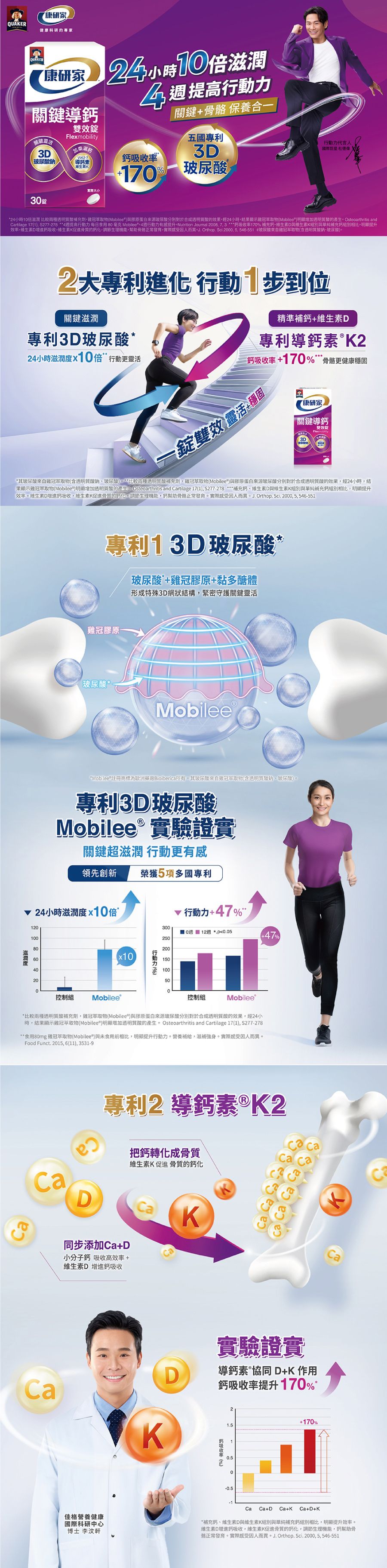 桂格康研家關鍵導鈣錠