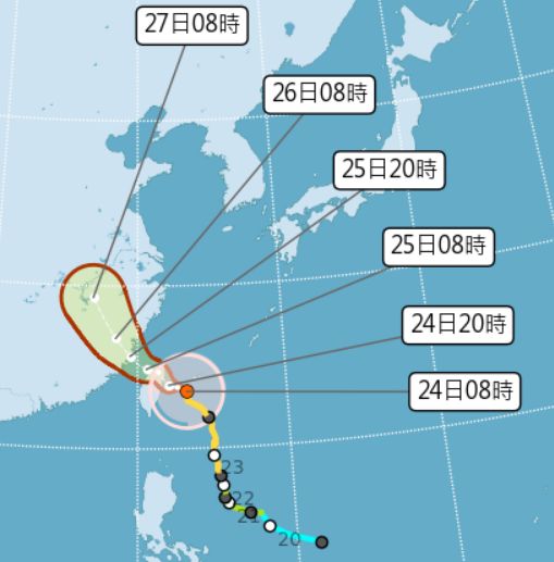凱米颱風最新路徑圖