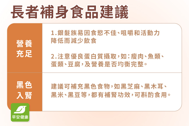 長者補身食品建議