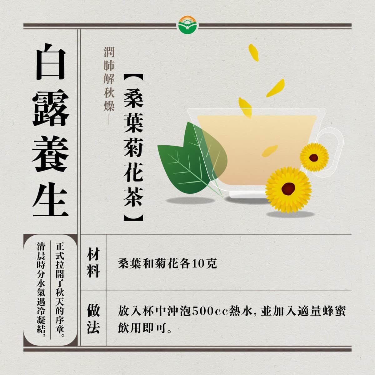 馬光_24節氣_白露_桑葉菊花茶