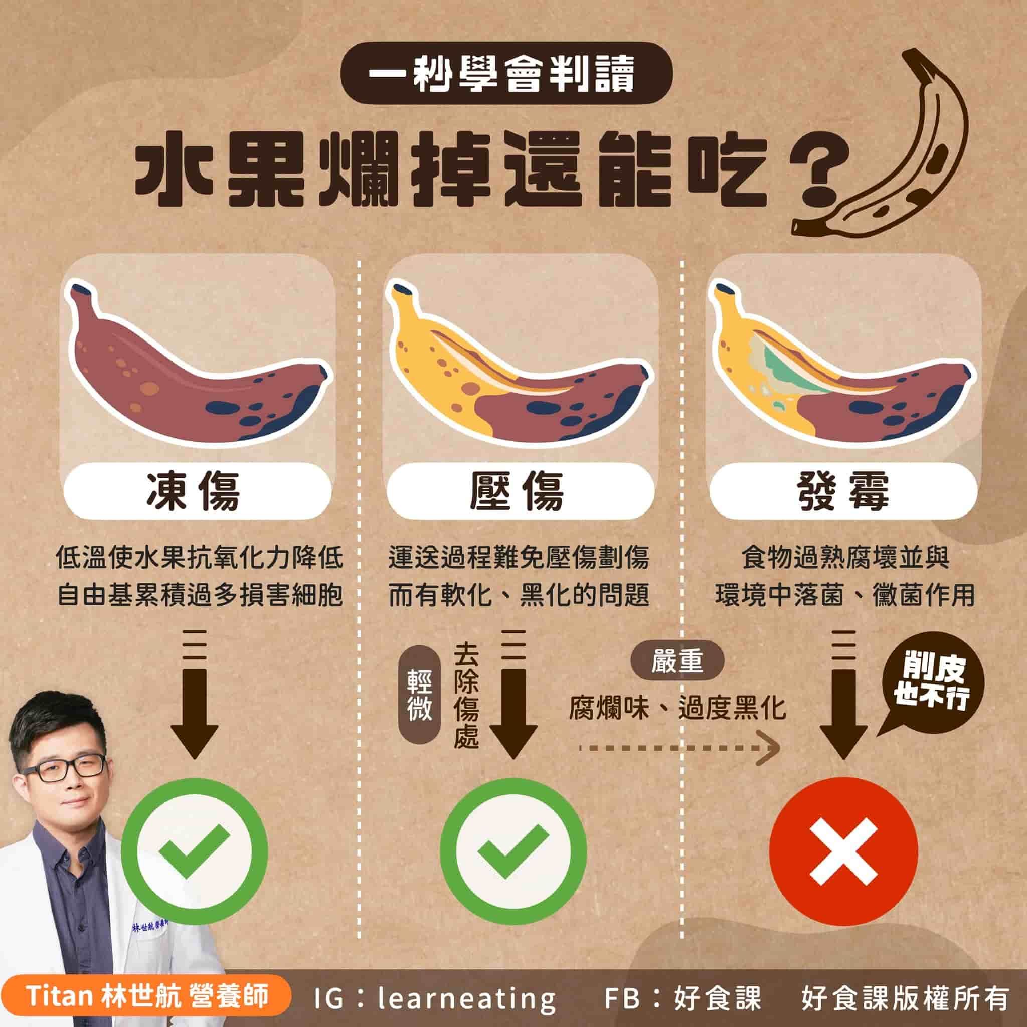 好食課 水果爛掉還能吃嗎？