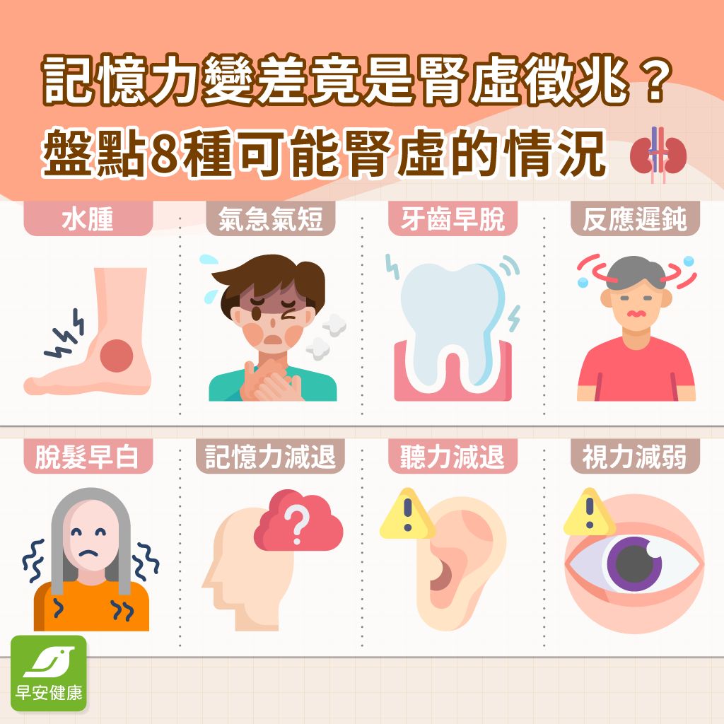 眼睛糊糊、走兩步就喘？可能腎虛的8種情況，用一分鐘自我檢測
