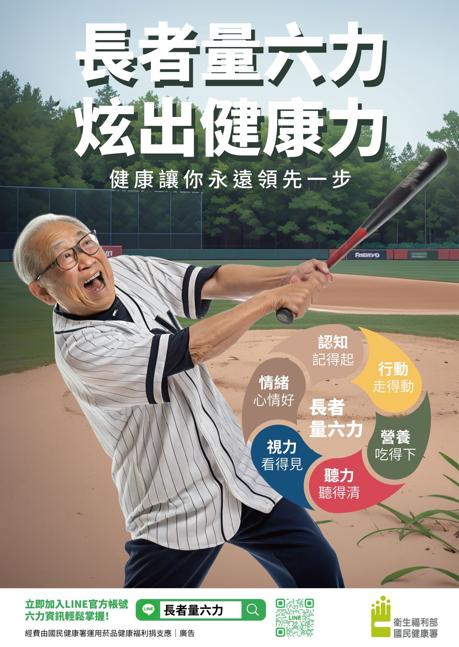 LINE帳號「長者量六力」提供民眾做居家健康評估