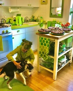 充滿綠意的住家