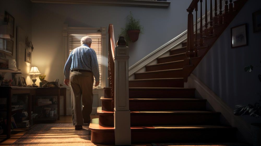 高齡長者常因視力退化與平衡感下降 夜晚行動時充滿挑戰