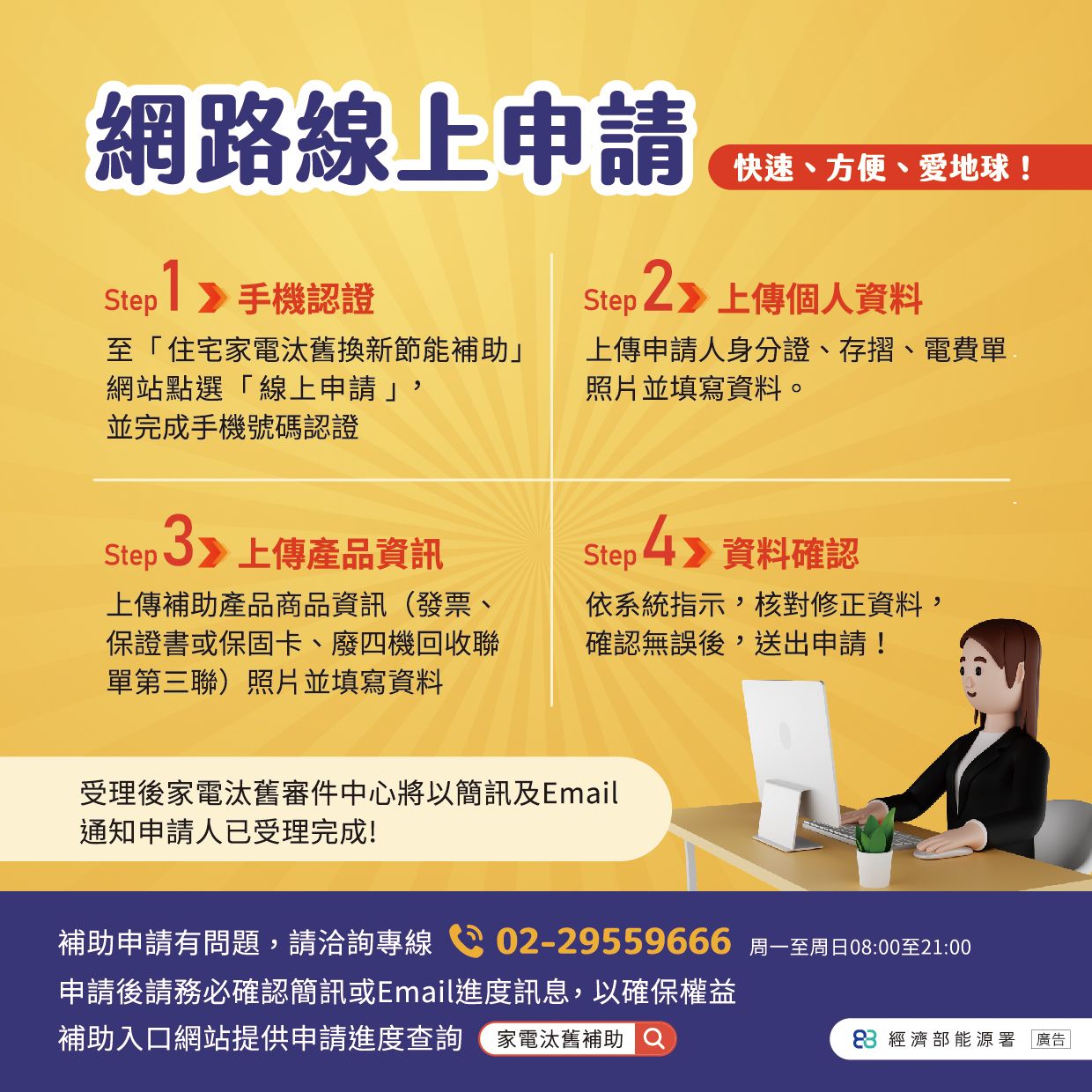 節能補助線上申請步驟