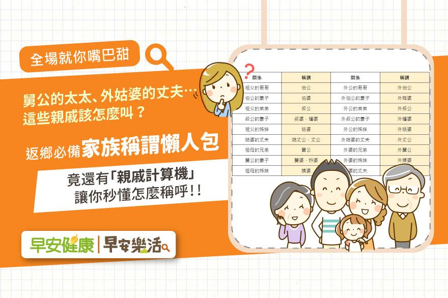 過年返鄉必備！家族稱謂懶人包幫你惡補、「親戚計算機」秒懂長輩怎稱呼