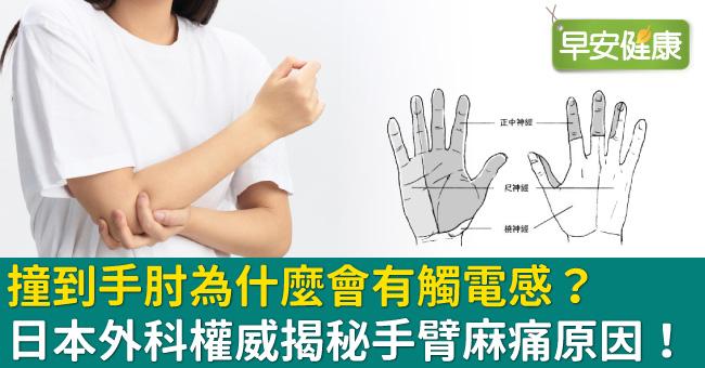 撞到手肘為什麼會有觸電感？日本外科權威揭秘手臂麻痛原因！