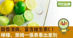 酸香清爽、富含維生素C！檸檬、萊姆一張表看出差別