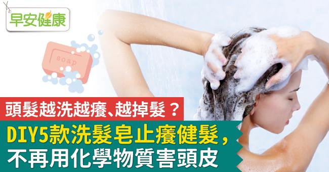 頭髮越洗越癢、越掉髮？DIY 5款洗髮皂止癢健髮，不再用化學物質害頭皮