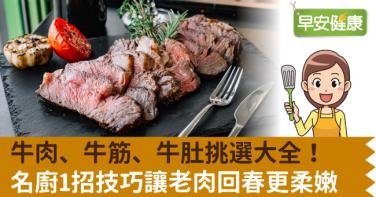 牛肉、牛筋、牛肚挑選大全！名廚1招技巧讓老肉回春更柔嫩