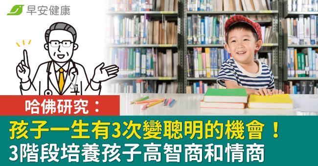 哈佛研究：孩子一生，有3次機會變聰明！3階段這樣做幫助大腦發育