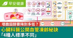 壞膽固醇要降到多低？心臟科醫公開血管凍齡秘訣「4種人標準不同」