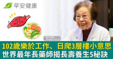 102歲樂於工作、日爬3層樓小意思！世界最年長藥師揭長壽養生5秘訣