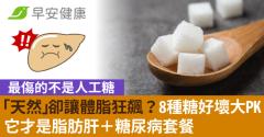 「天然」卻讓體脂狂飆？8種糖好壞大PK，它才是脂肪肝＋糖尿病套餐