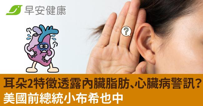 耳朵2特徵透露內臟脂肪、心臟病警訊?美國前總統小布希也中
